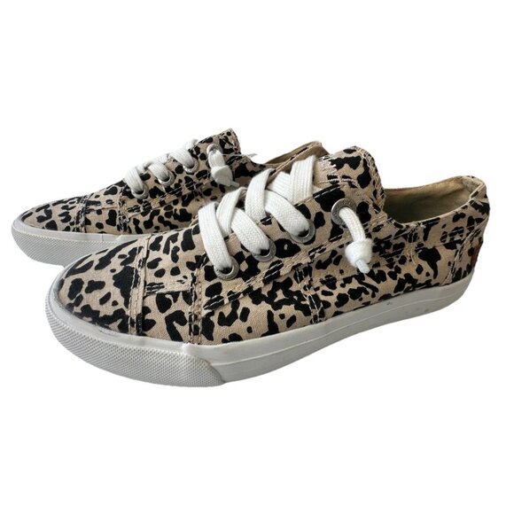 NWOT Blowfish Fashion Sneakers Slip Ons. Leopard Animal Print. Canvas. Sz 6.5 - Picture 1 of 6